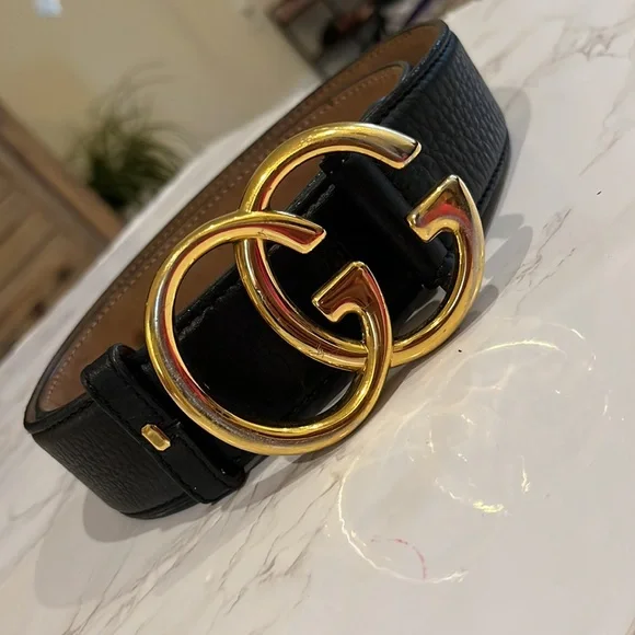 Gucci | Accessories | Gucci Black Leather Belt | Poshmark display picture 2